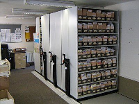 Lloyd George Storage Boxes Roller Racking