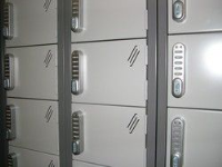 Lockers fitted with Digi locks