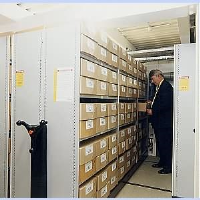 Mobile Shelving for archive boxes