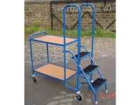 Order Picking Trolley with Spring Loaded Steps