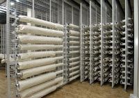 Pull out rolled cloth storage system