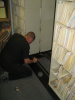 Repairs to office roller racking
