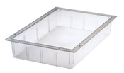 Solid Storage Tray 600mm L x 400mm W x 100mm H