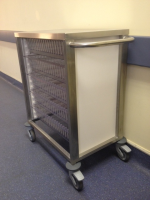 Stainless Steel Lab Trolley with Drawers