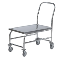 Stainless Steel Laboratory Flat Bed Trolley