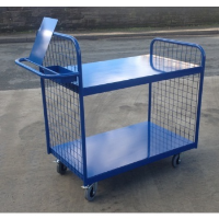 Steel Shelved Picking Trolley with Clipboard