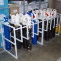 Storage compressed gas cylinders