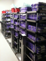 Theatre sterile mobile shelving