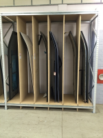 Train Door Storage Racks