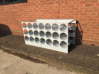 Under Bench Drager Cylinder Storage Rack