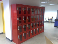 Visitor Centre Lockers with see through doors