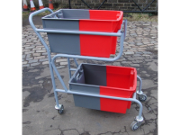Warehouse Twin Container Picking Trolley