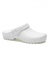 SteriKlog&trade; Toffeln Clean Clog White - With Heelstrap