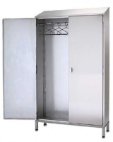Stainless Steel Garment Cupboard with Rail