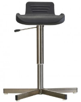 Stainless Steel High Stool on Glides