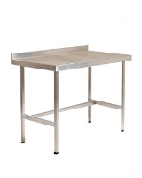 Stainless Steel Perforated Table with Upstand (No Under Shelf)