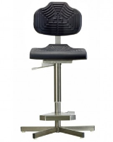 Stainless Steel PU High Chair on Glides
