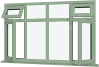 Chartwell Green UPVC Window: Style 40