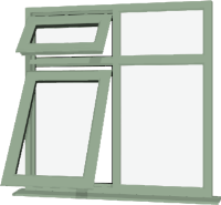 Chartwell Green UPVC Window: Style 71
