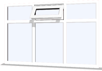 White UPVC Window: Style 78