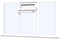 White UPVC Window: Style 43