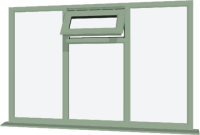 Chartwell Green UPVC Window: Style 43