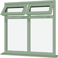 Chartwell Green UPVC Window: Style 29