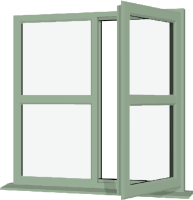 Chartwell Green UPVC Window: Style 166