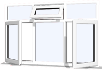 White UPVC Window: Style 79