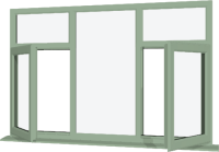 Chartwell Green UPVC Window: Style 87