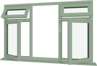 Chartwell Green UPVC Window: Style 25