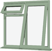 Chartwell Green UPVC Window: Style 60