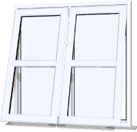 White UPVC Window: Style 133