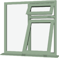 Chartwell Green UPVC Window: Style 57