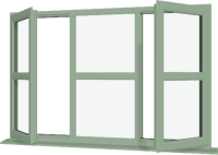 Chartwell Green UPVC Window: Style 164