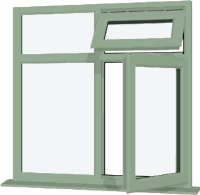 Chartwell Green UPVC Window: Style 70