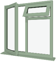 Chartwell Green UPVC Window: Style 20