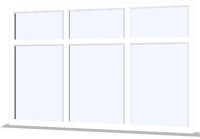 White UPVC Window: Style 49