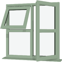 Chartwell Green UPVC Window: Style 123