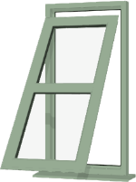 Chartwell Green UPVC Window: Style 132