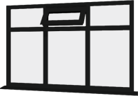 Black UPVC Window: Style 78