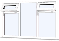White UPVC Window: Style 32
