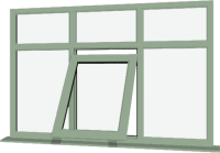 Chartwell Green UPVC Window: Style 83