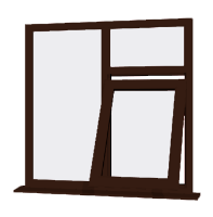 Rosewood UPVC Window: Style 42