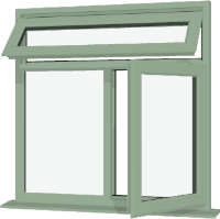 Chartwell Green UPVC Window: Style 86