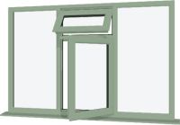 Chartwell Green UPVC Window: Style 47