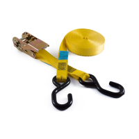 RL25S 25mm Ratchet Straps with PVC Coated S Hooks