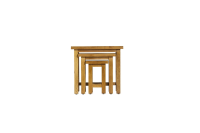 York Honey Oak Compact Nest Of Tables