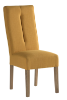 Peggy Yellow Fabric Dining Chair