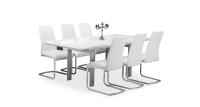 Ashwell Extending Dining Table White Or Black 150-200 cm